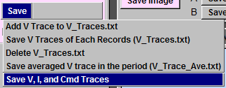 Save V, I, and Cmd